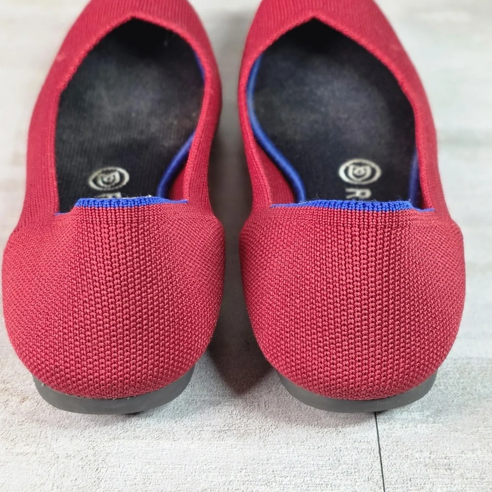 2 Rothy's Round Toe The Loafer Leopard, Red Pointed Chili Red Ballet 8 Shoes